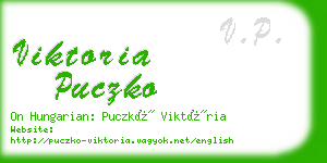 viktoria puczko business card